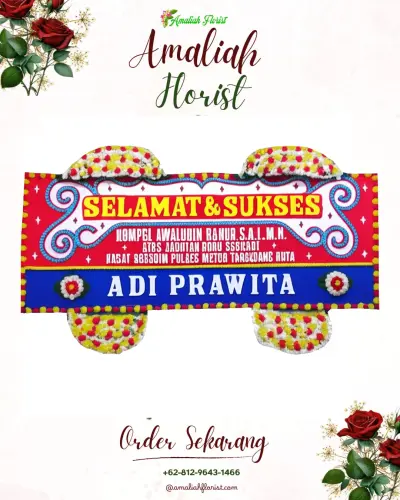 Karangan Bunga Ucapan Selamat di Petulu